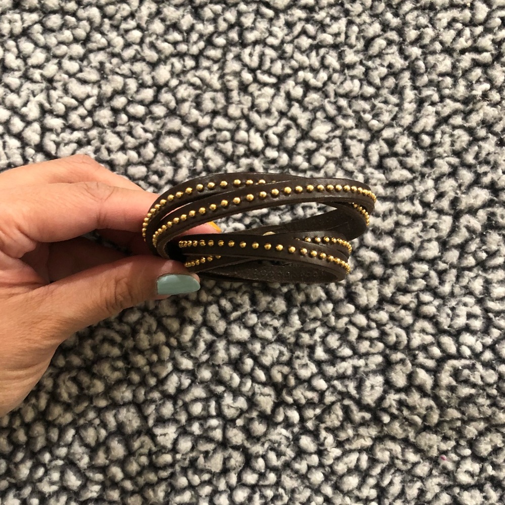 Boutique Shop • Leather Wraparound • Brown/Gold